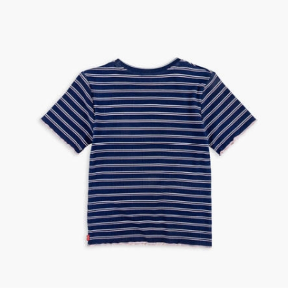 Levi's Little Girls Striped Baby Tee Shirt - Picture 2 of 12